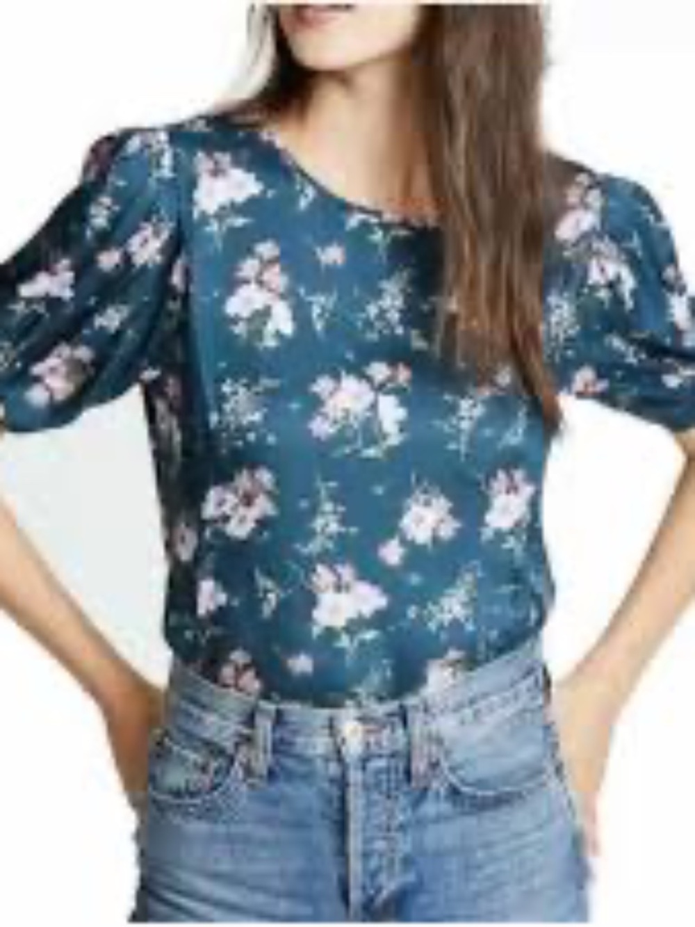 Rebecca Taylor 0 Emilia Silk Blend Tie-Sleeve Top.